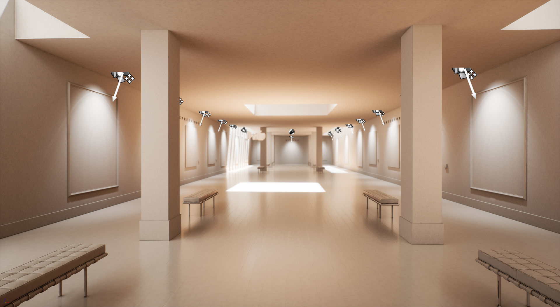 Art Gallery 003 UE4 3D model_5