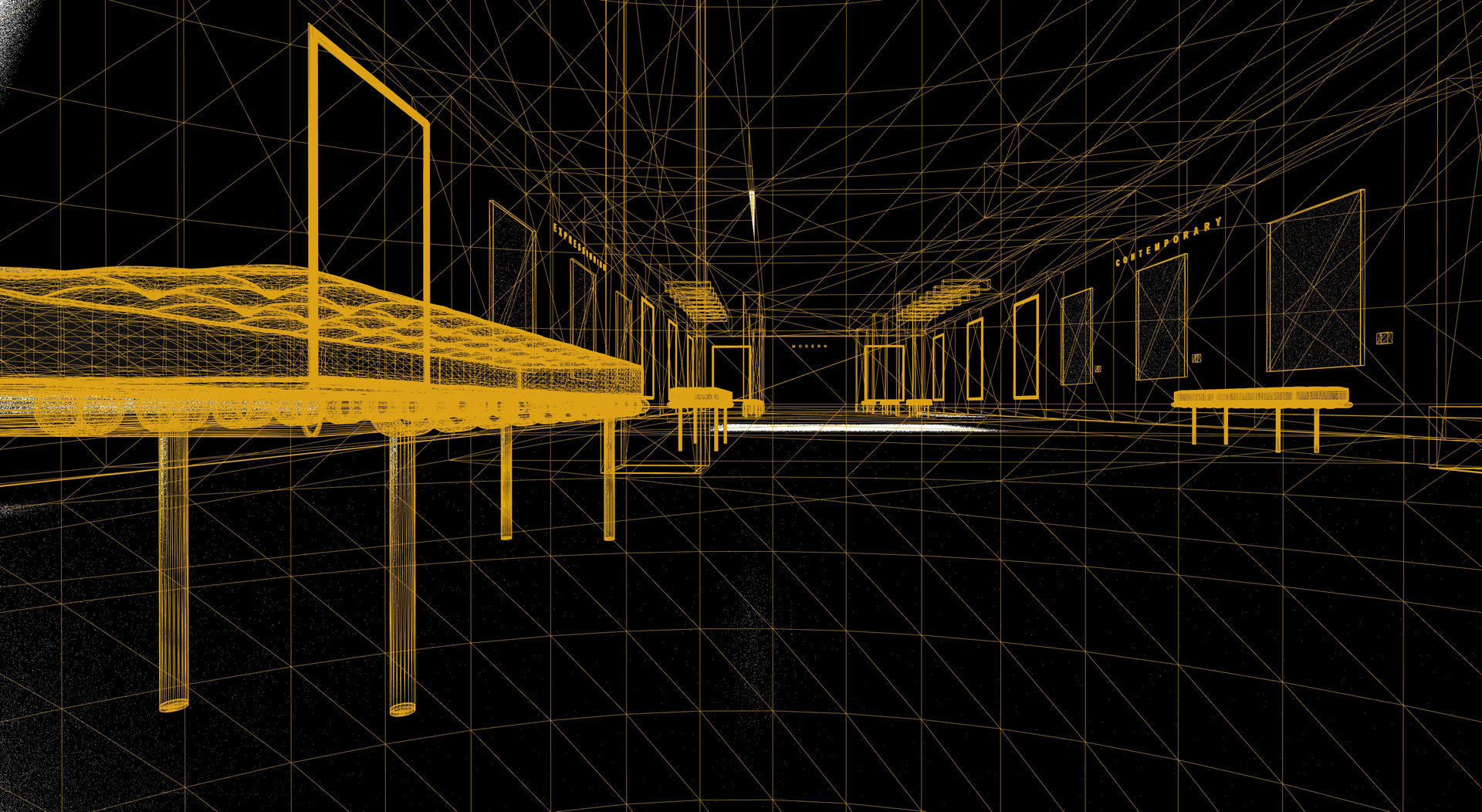 Art Gallery 003 UE4 3D model_7