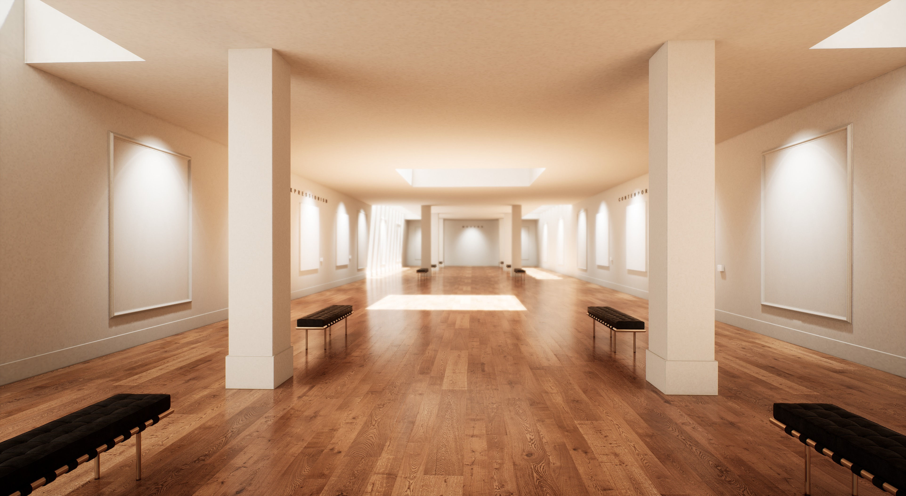 Art Gallery 003 UE4 3D model_1