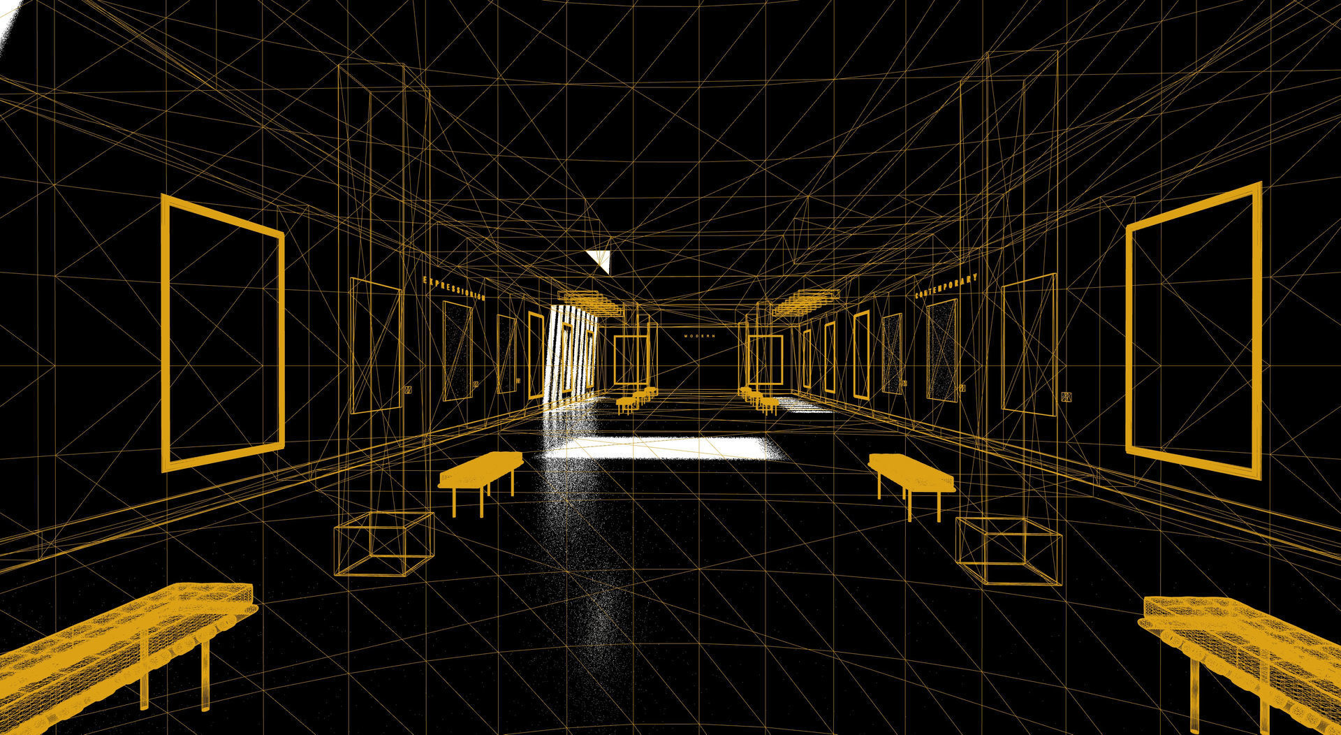 Art Gallery 003 UE4 3D model_2