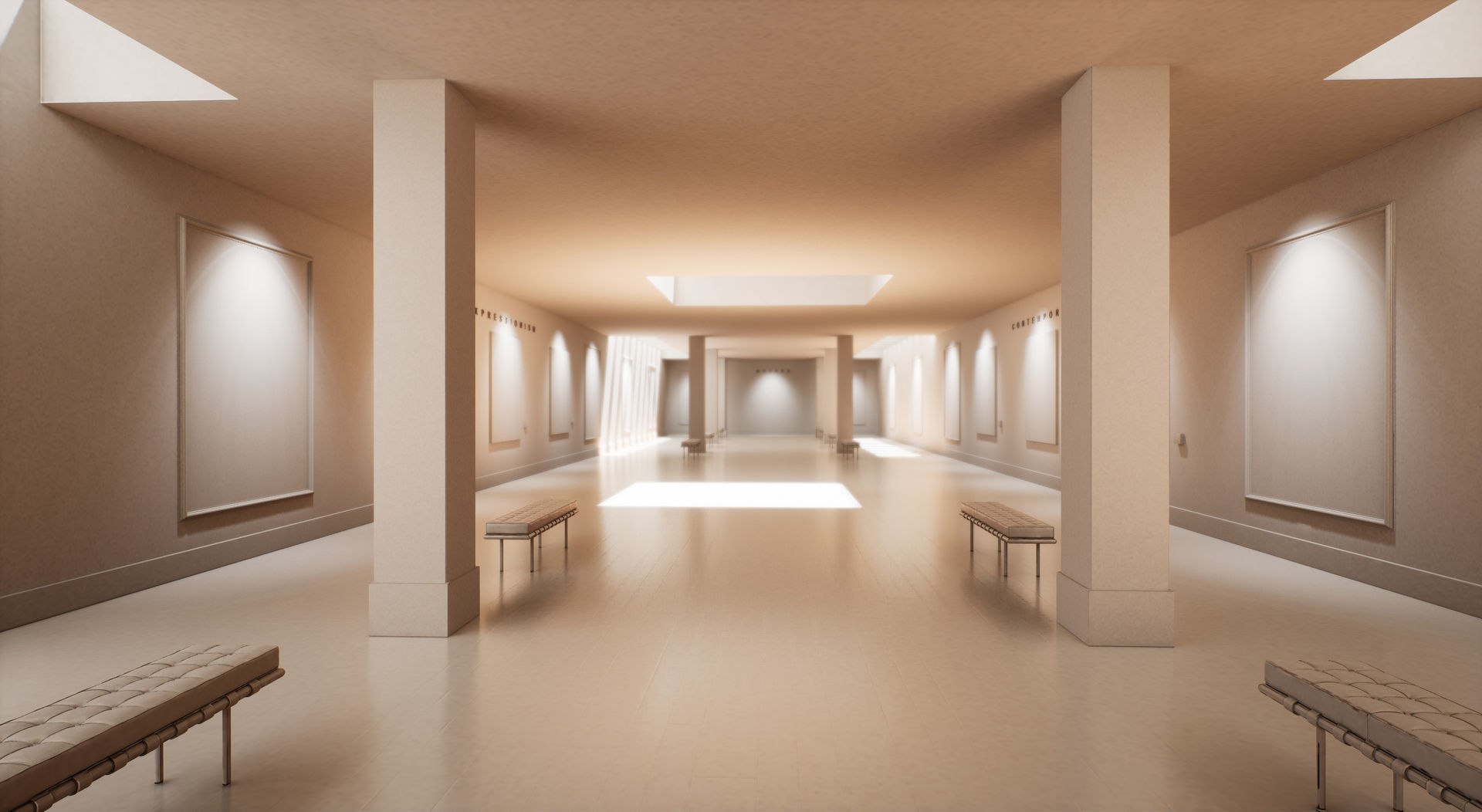 Art Gallery 003 UE4 3D model_4