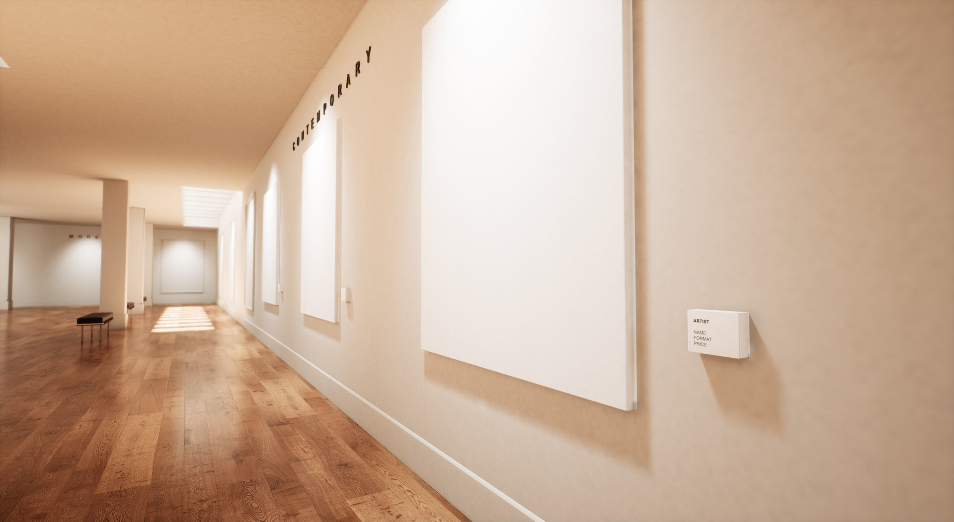 Art Gallery 003 UE4 3D model_12