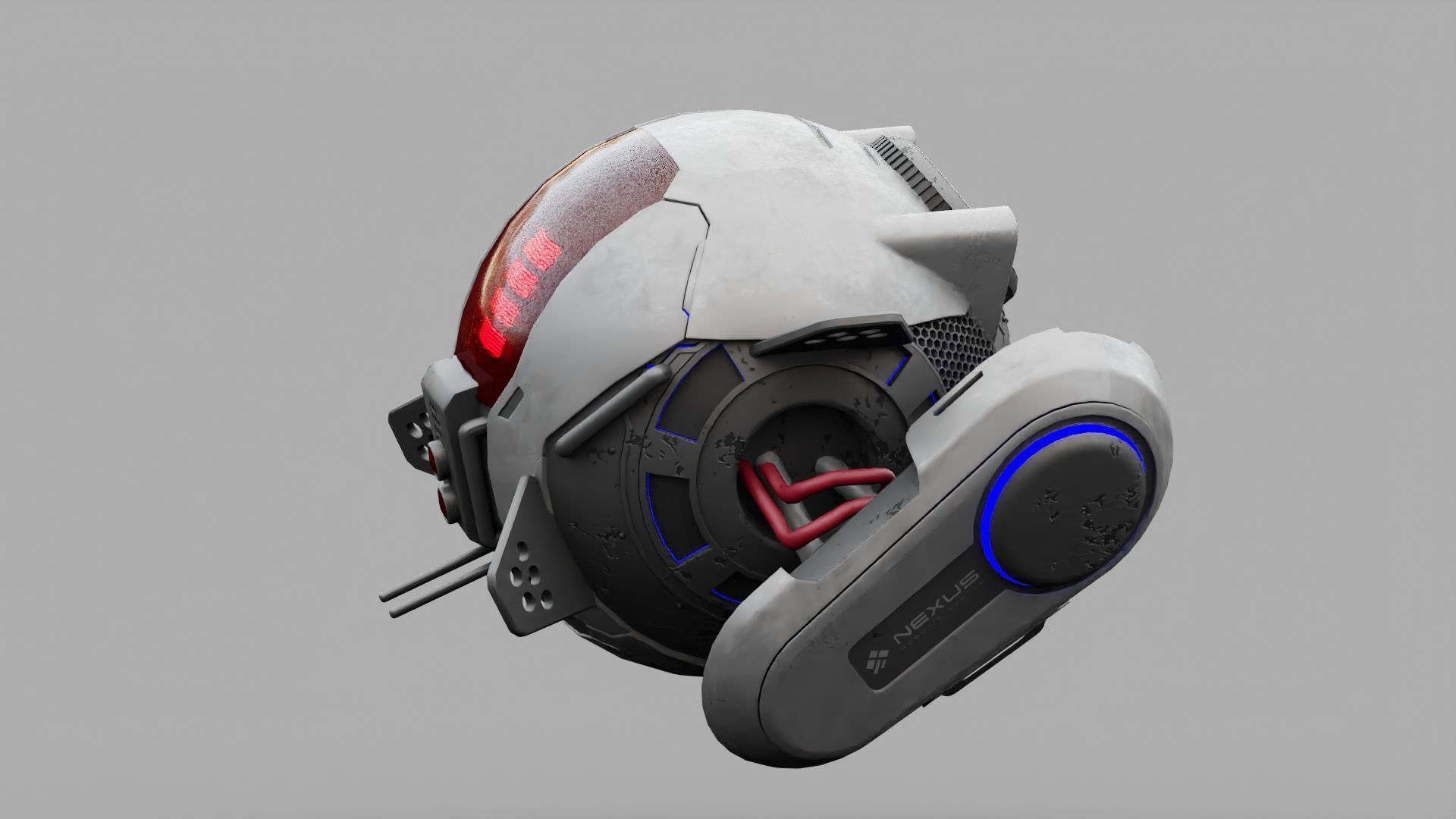 SPY DRONE DS-500  RIGGED 3D model_3