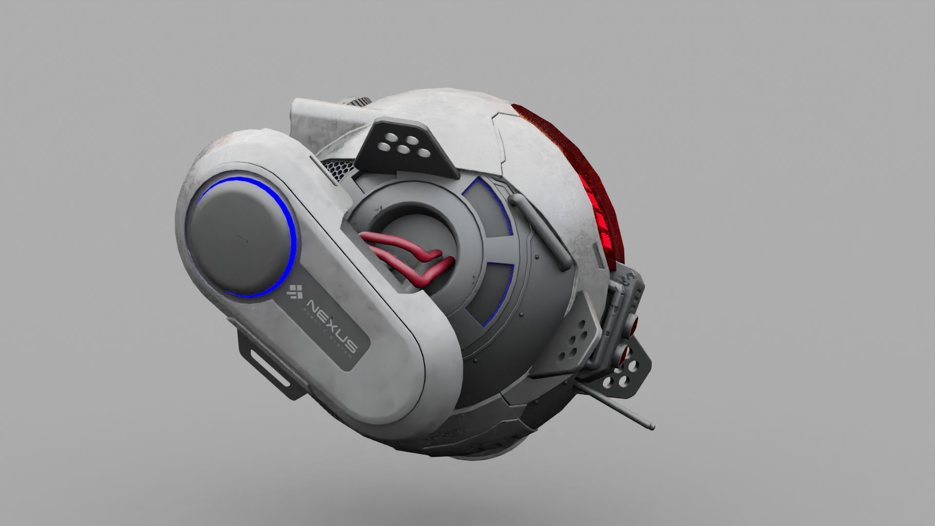 SPY DRONE DS-500  RIGGED 3D model_11