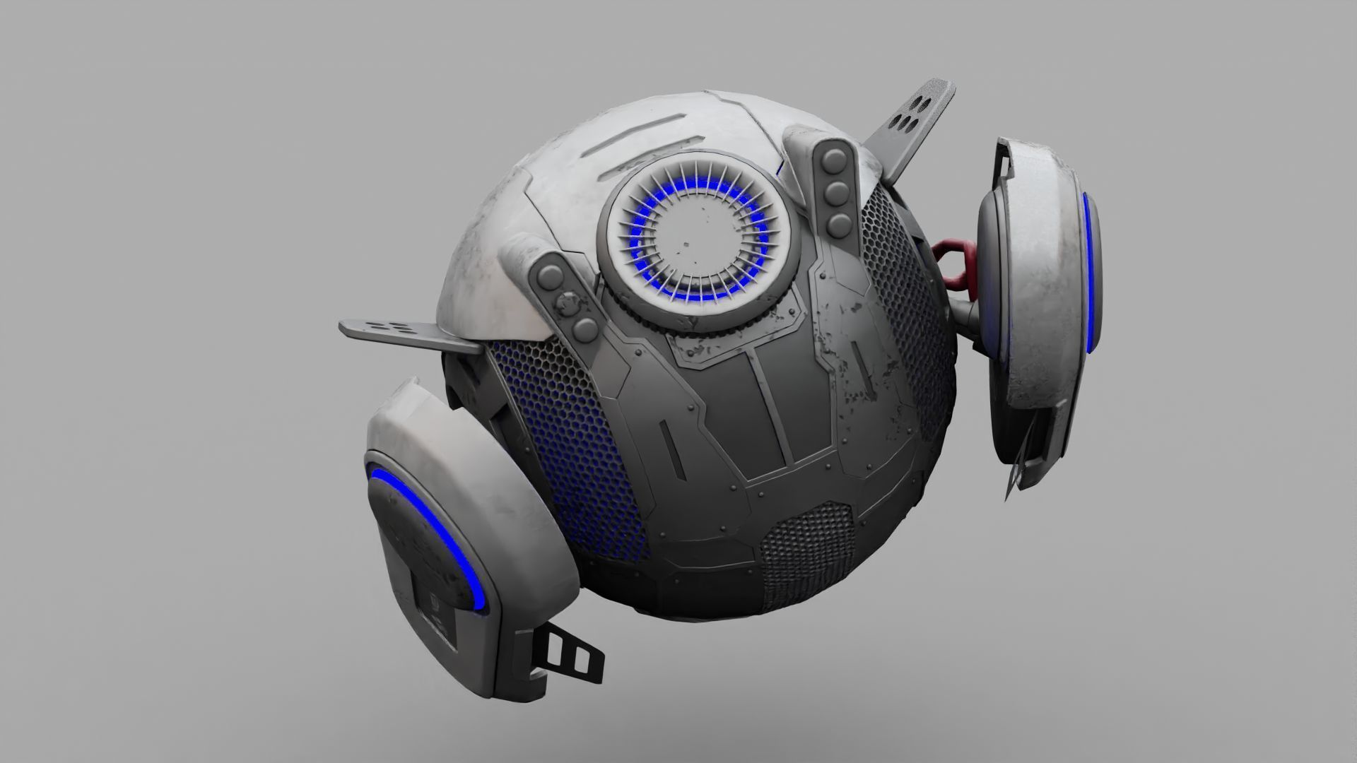 SPY DRONE DS-500  RIGGED 3D model_6