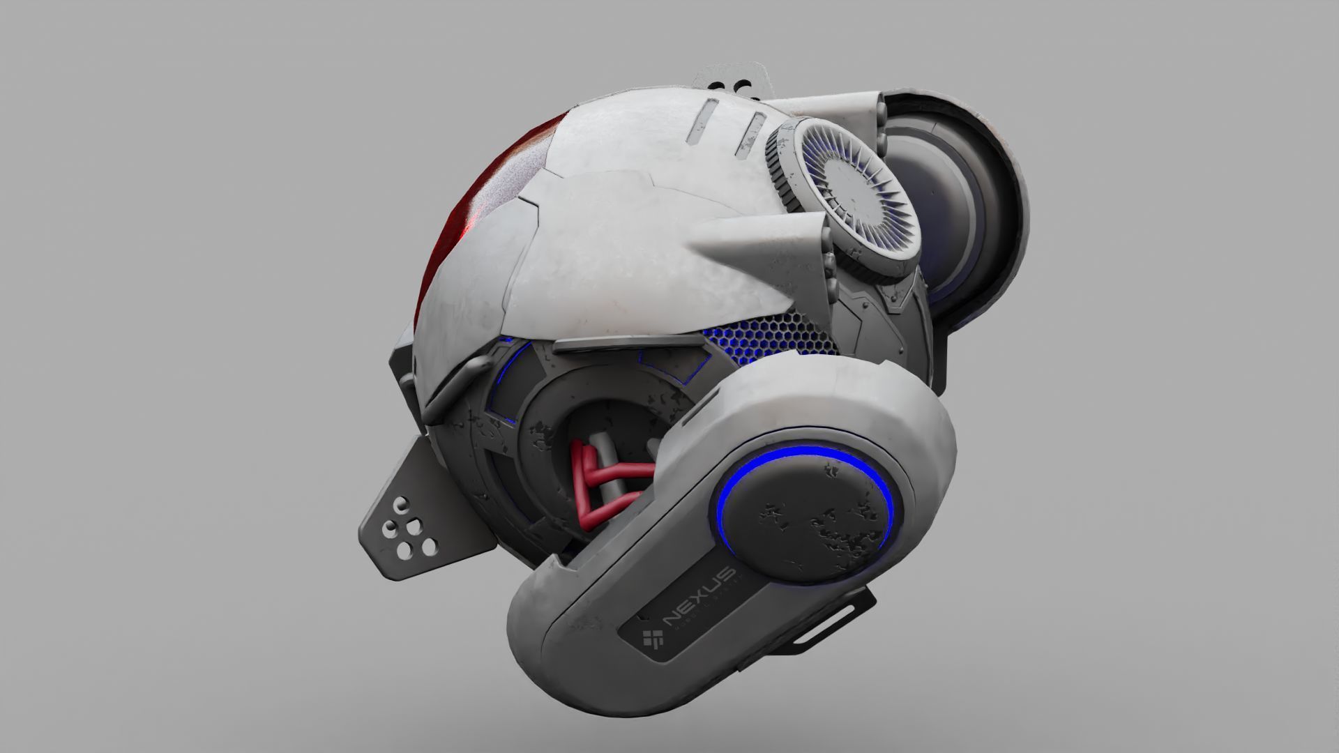 SPY DRONE DS-500  RIGGED 3D model_4