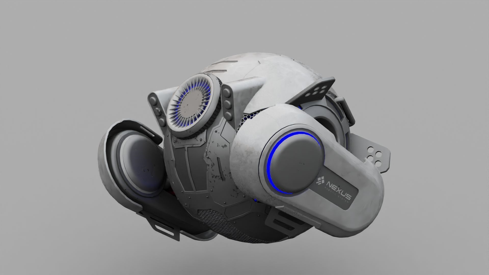 SPY DRONE DS-500  RIGGED 3D model_9