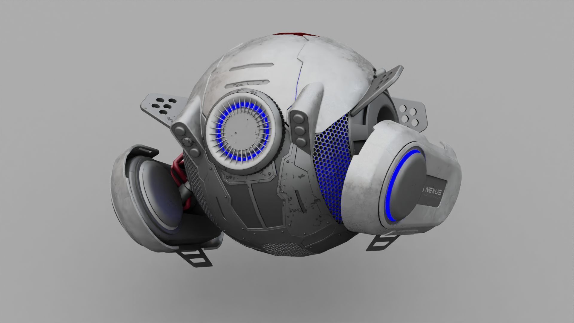 SPY DRONE DS-500  RIGGED 3D model_8