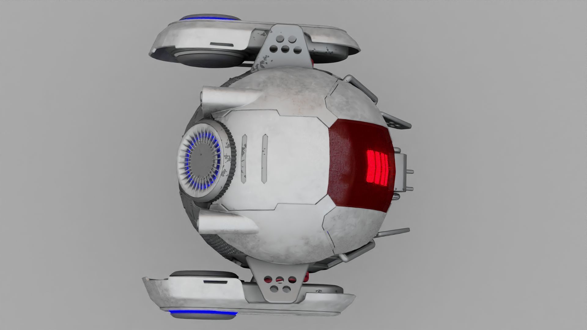 SPY DRONE DS-500  RIGGED 3D model_16
