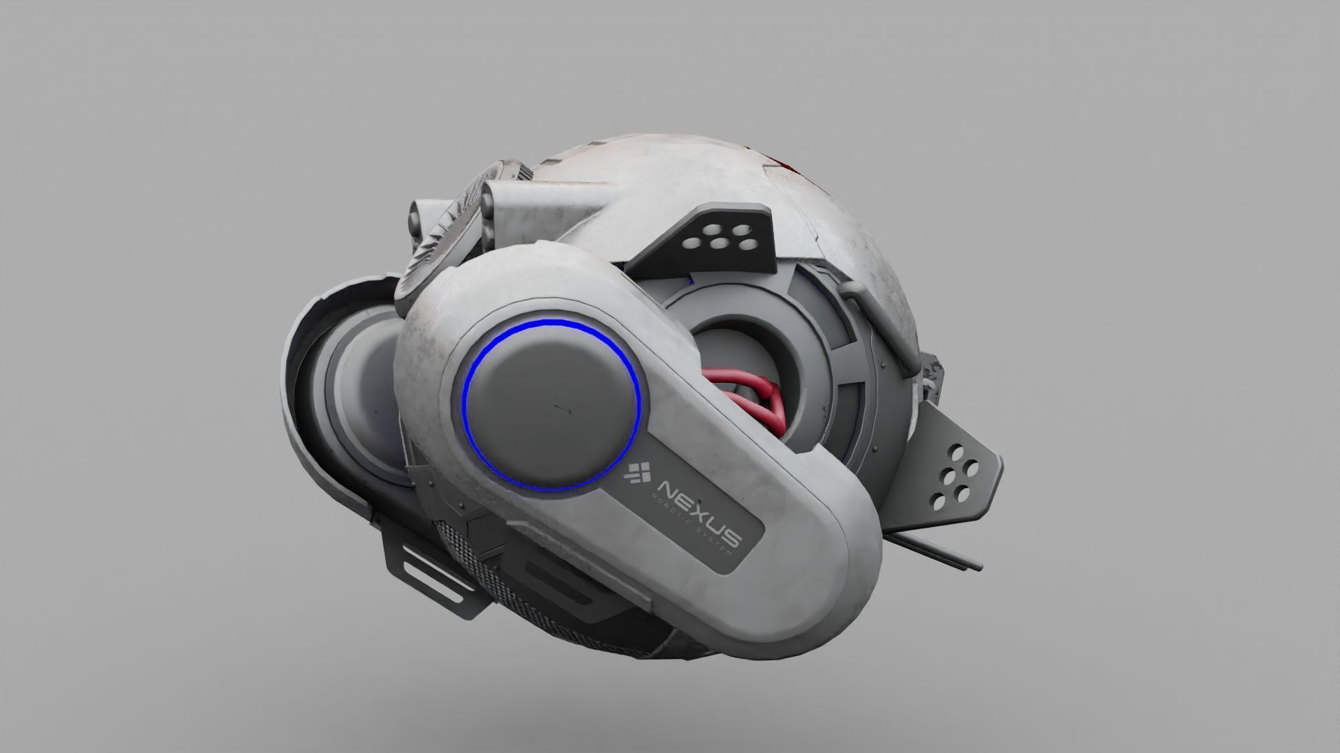 SPY DRONE DS-500  RIGGED 3D model_10