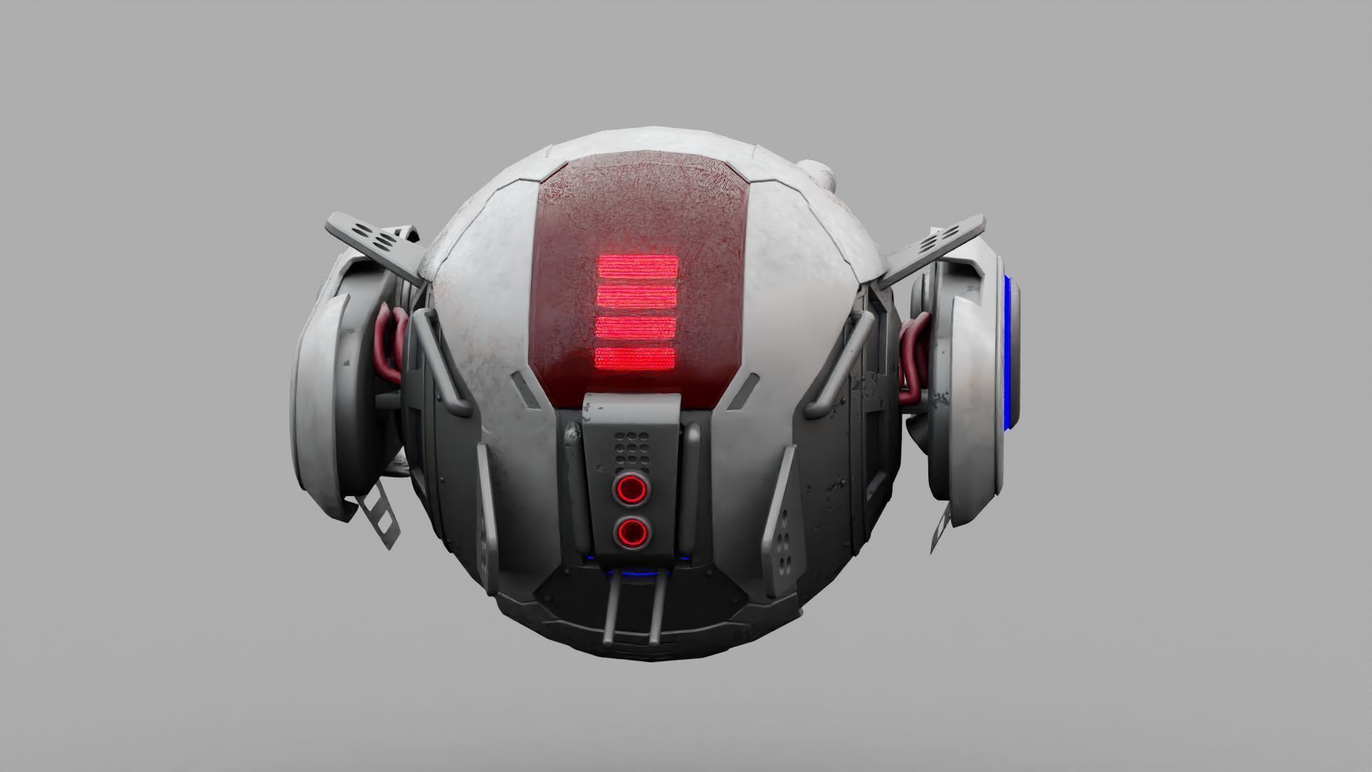 SPY DRONE DS-500  RIGGED 3D model_13