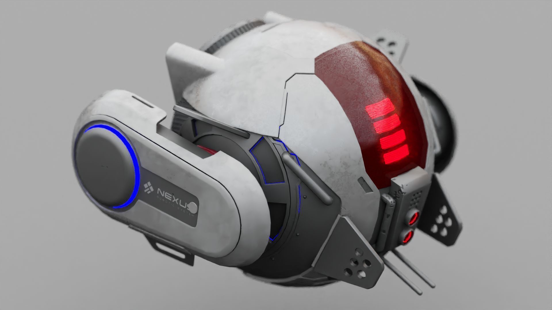 SPY DRONE DS-500  RIGGED 3D model_30