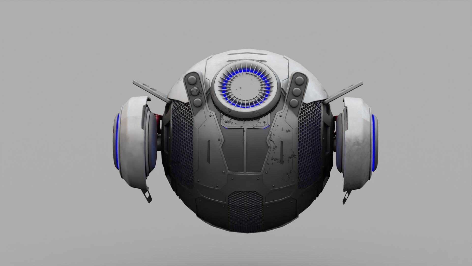 SPY DRONE DS-500  RIGGED 3D model_15