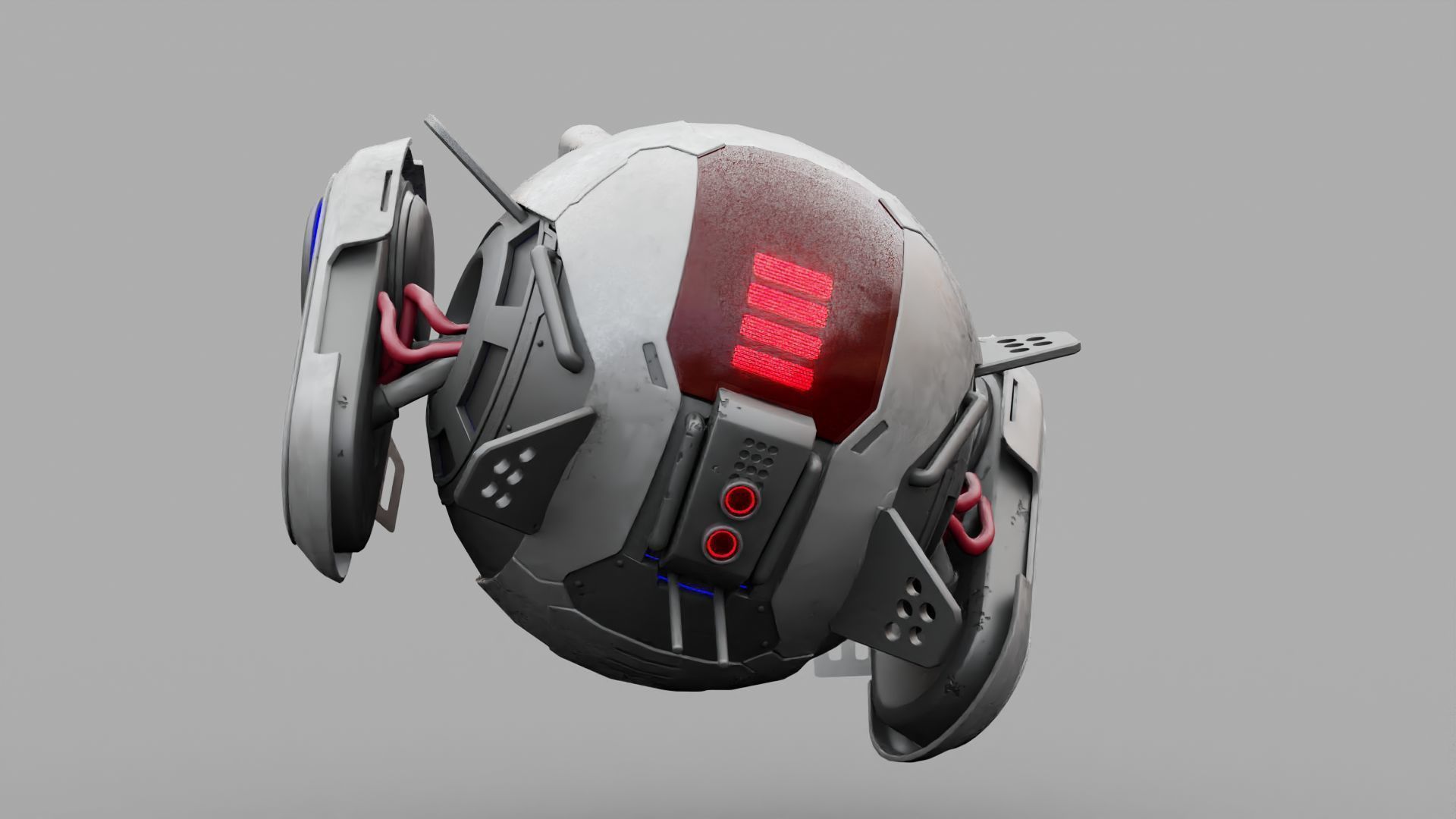 SPY DRONE DS-500  RIGGED 3D model_12