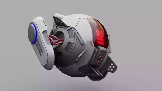 SPY DRONE DS-500  RIGGED 3D model