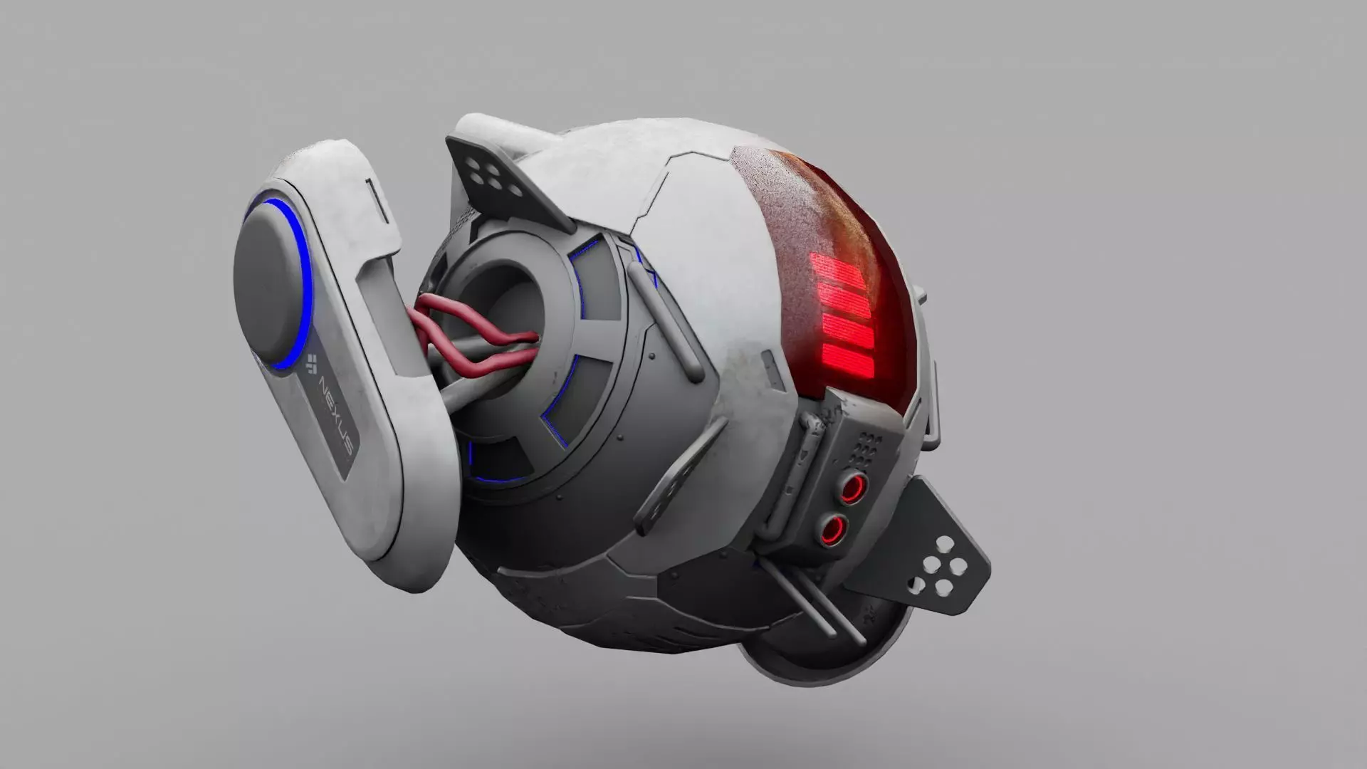 SPY DRONE DS-500  RIGGED 3D model_0