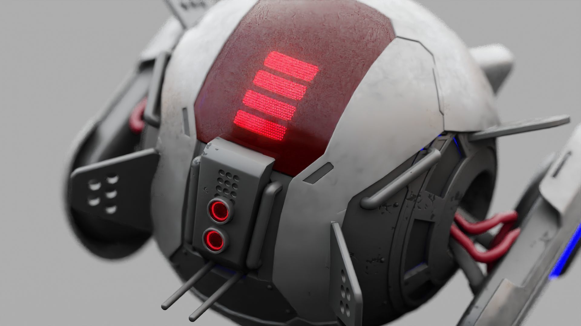 SPY DRONE DS-500  RIGGED 3D model_17