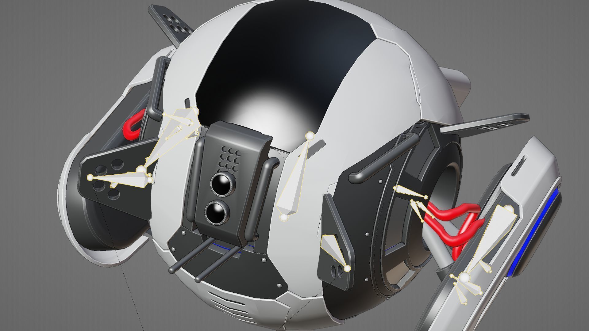 SPY DRONE DS-500  RIGGED 3D model_39