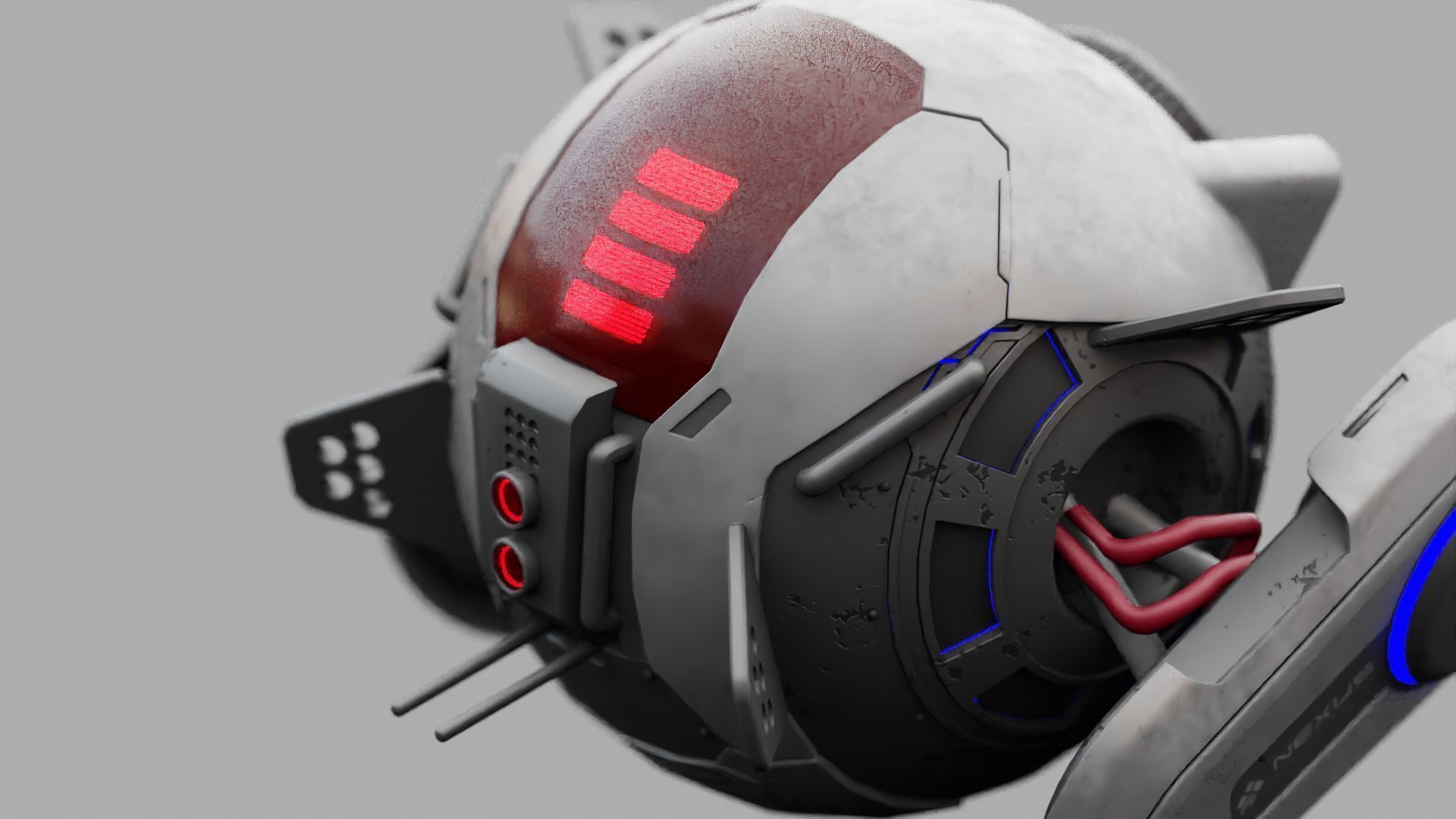 SPY DRONE DS-500  RIGGED 3D model_27