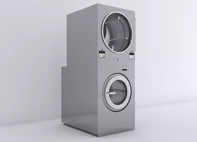 Washer and Dryer Machine  3D model