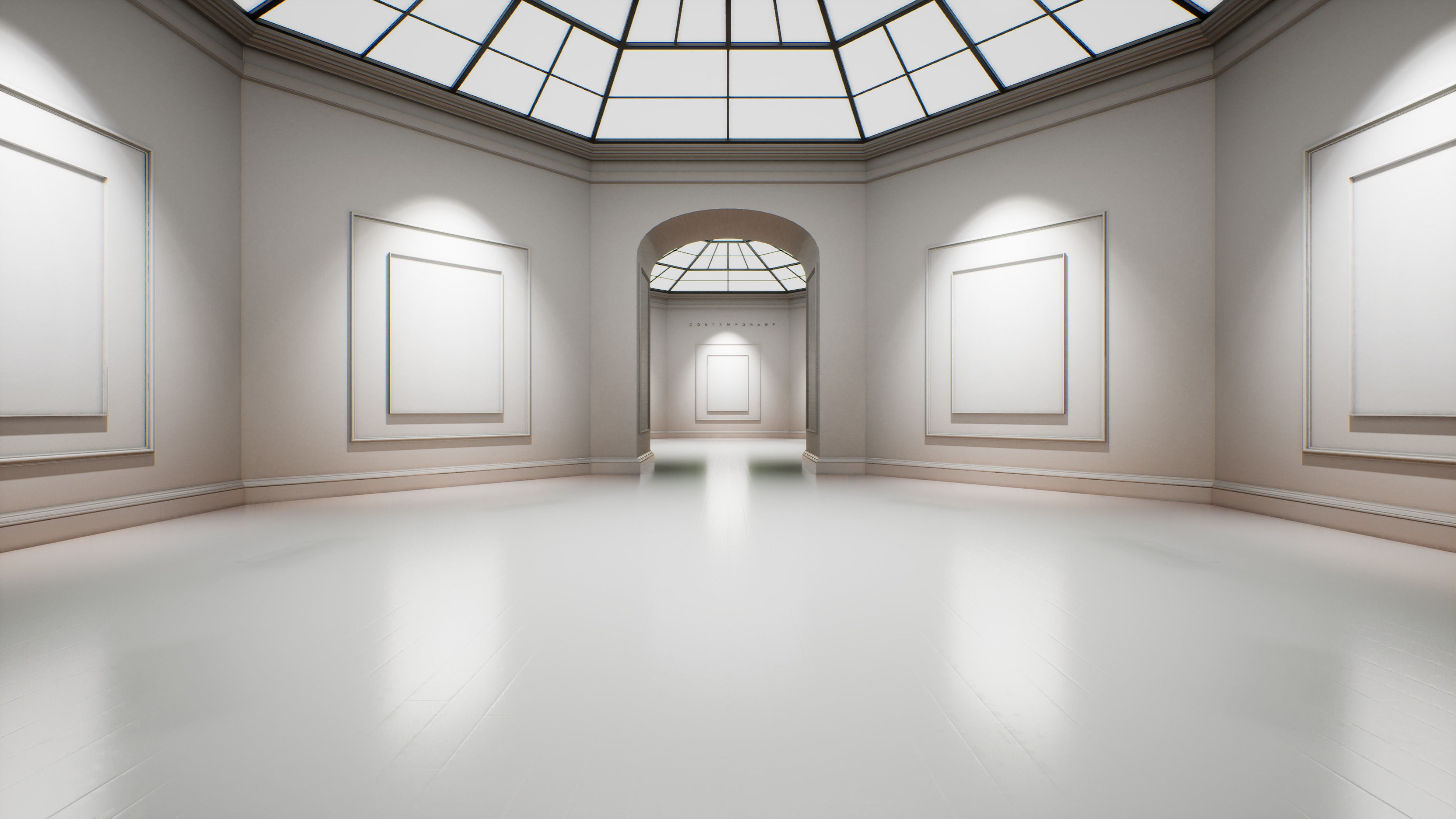 Art Gallery 008 UE4 3D model_3