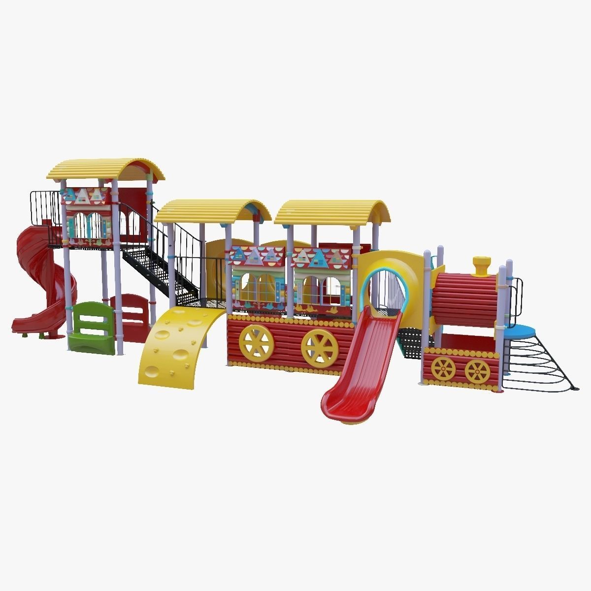 Train Style Playground Pack 3D Model Collection_18