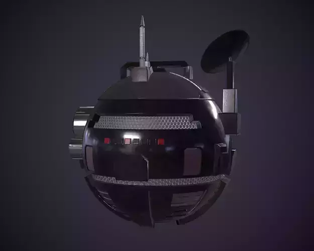 DDB2B spacecraft with radio antenna