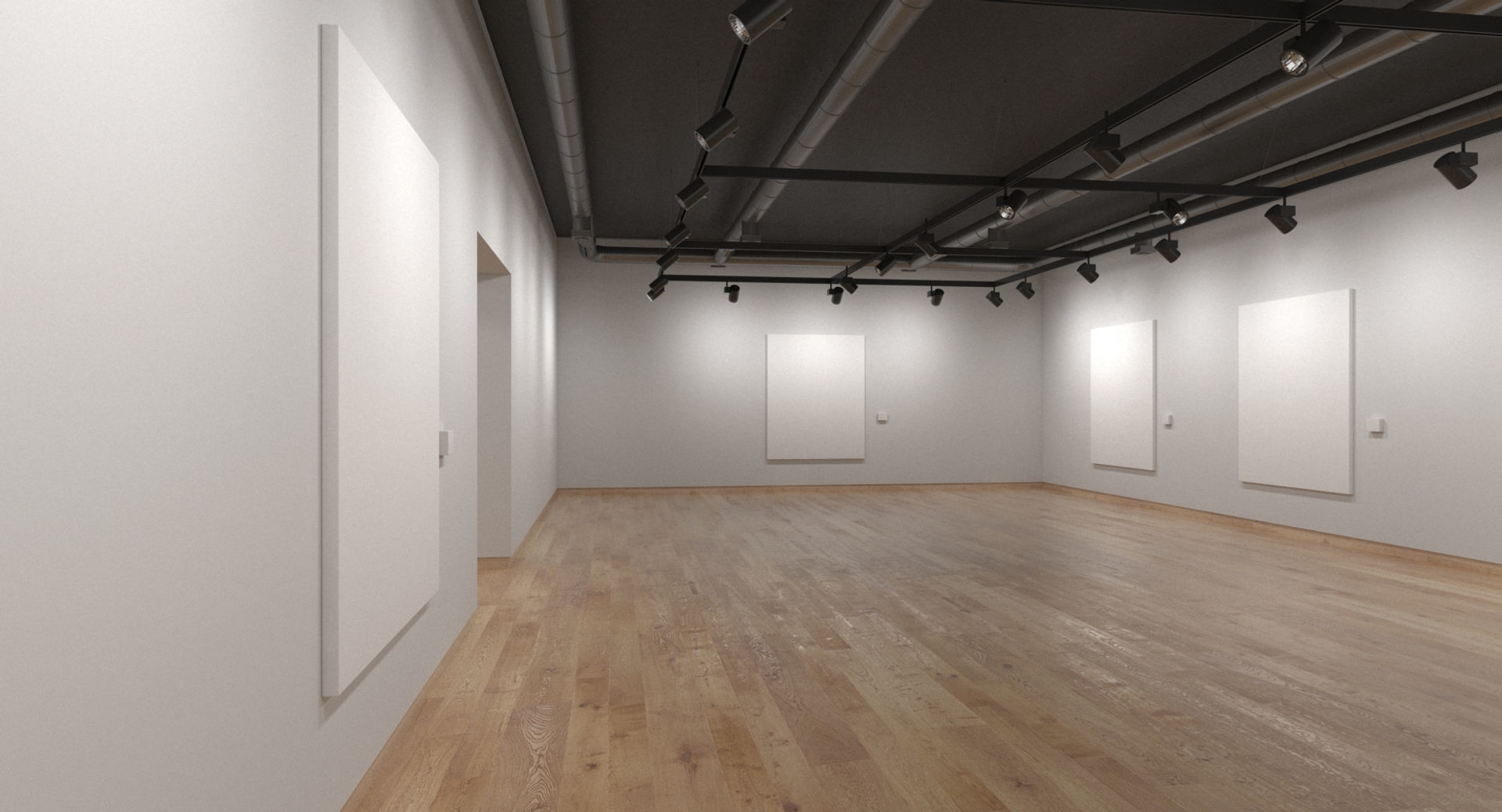 Art Gallery 001 3D model_4