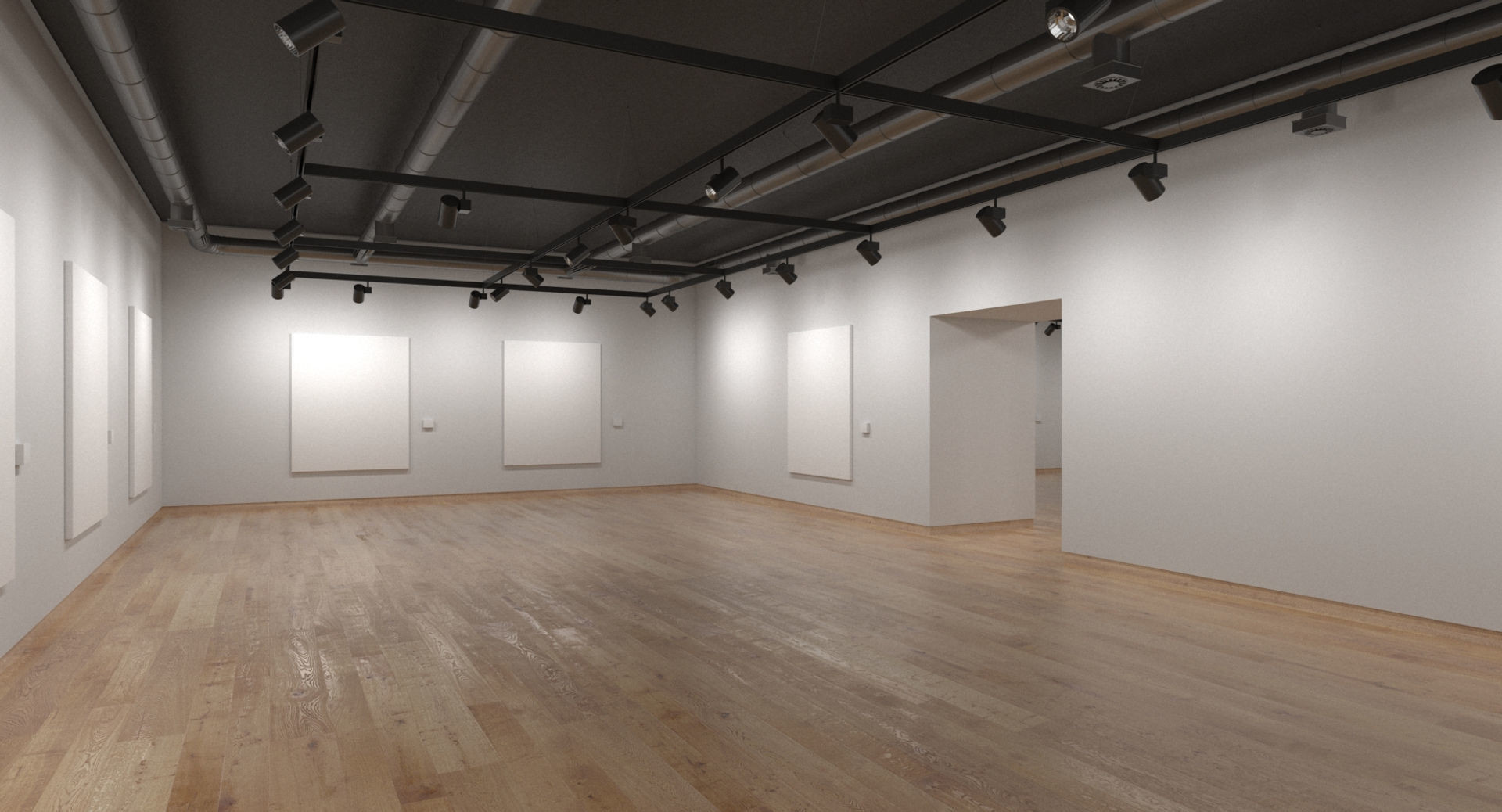 Art Gallery 001 3D model_1