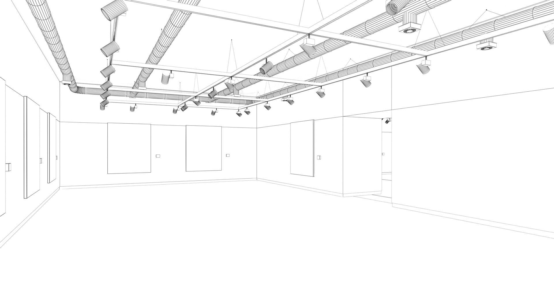 Art Gallery 001 3D model_2