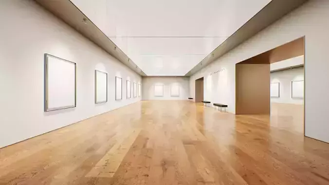 Art Gallery 007 UE4 3D model