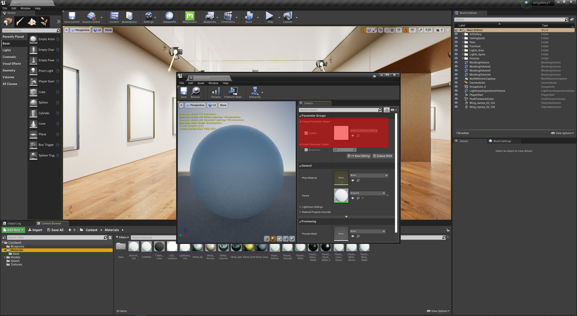 Art Gallery 007 UE4 3D model_21