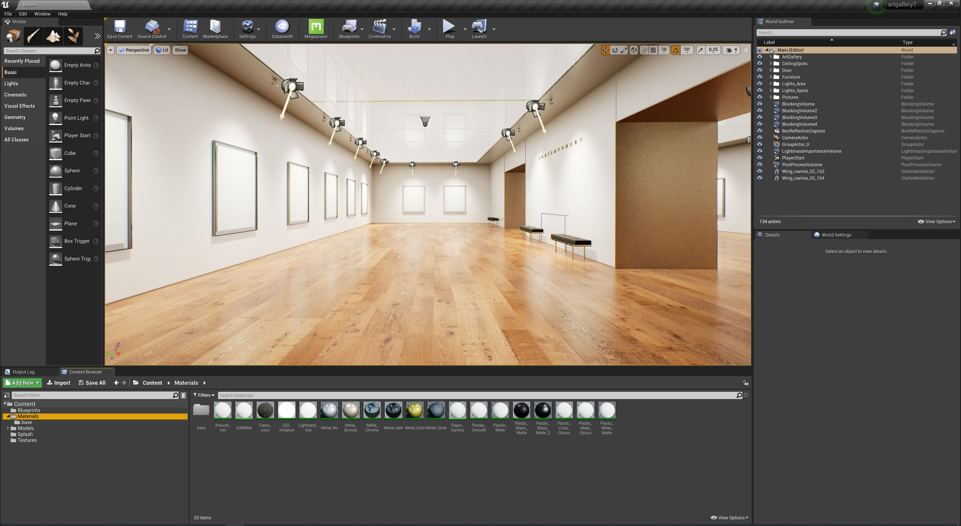 Art Gallery 007 UE4 3D model_20