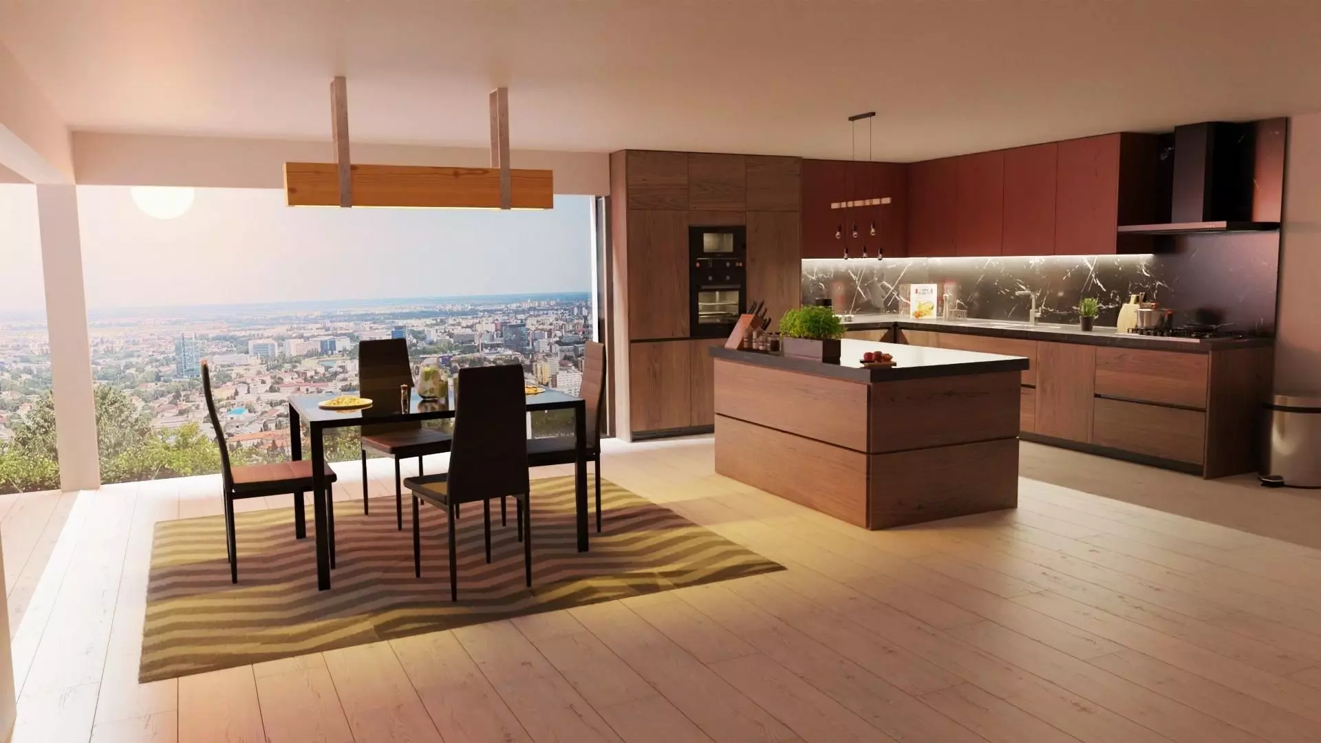 Modern kitchen Free 3D model