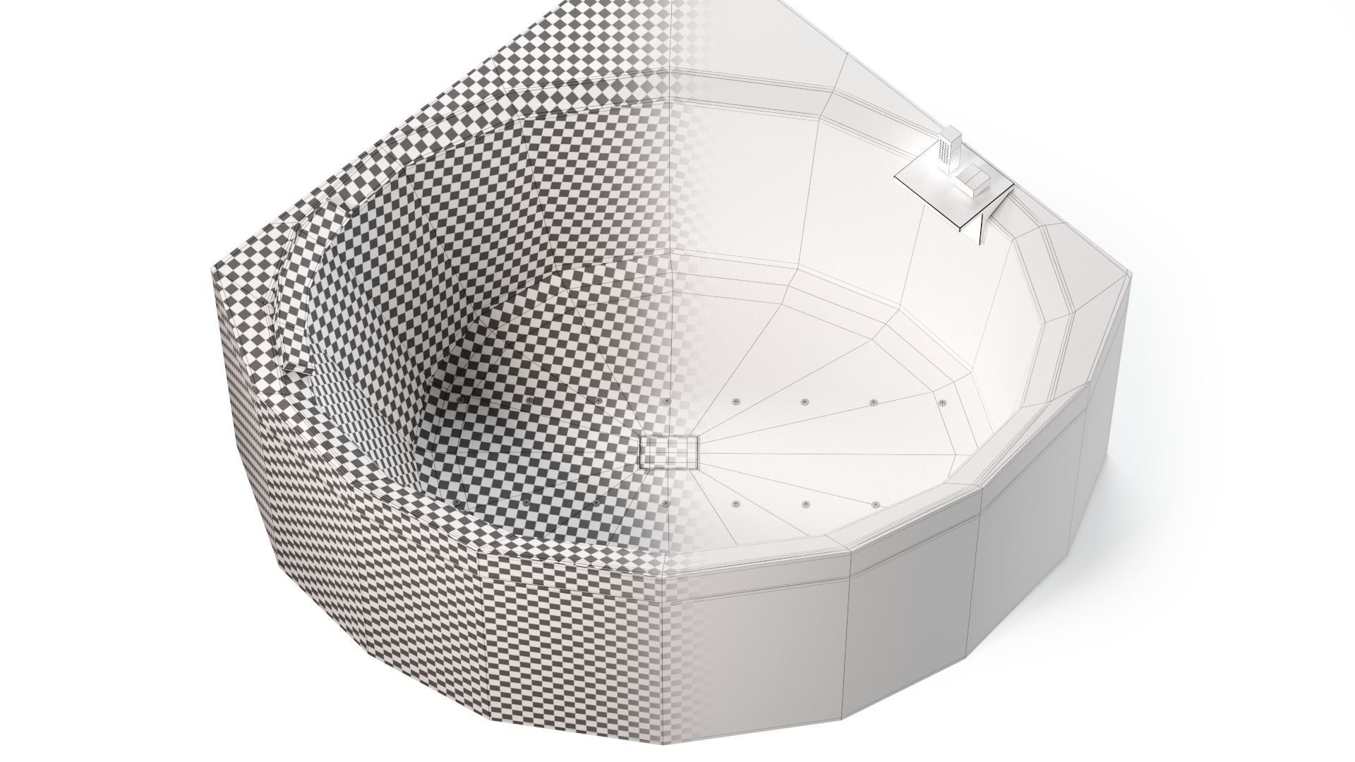 Bathtub Novellini Divina C 3D model_9