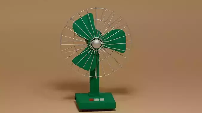 Cartoon Vintage Retro Table Fan