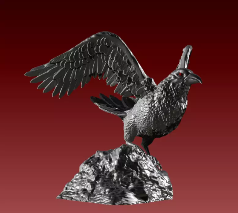 Crow wings  3D print model_0