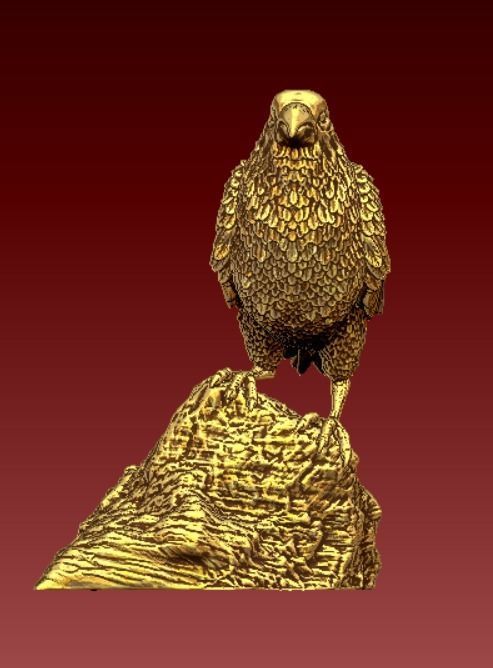 Crow miniature  3D print model_2