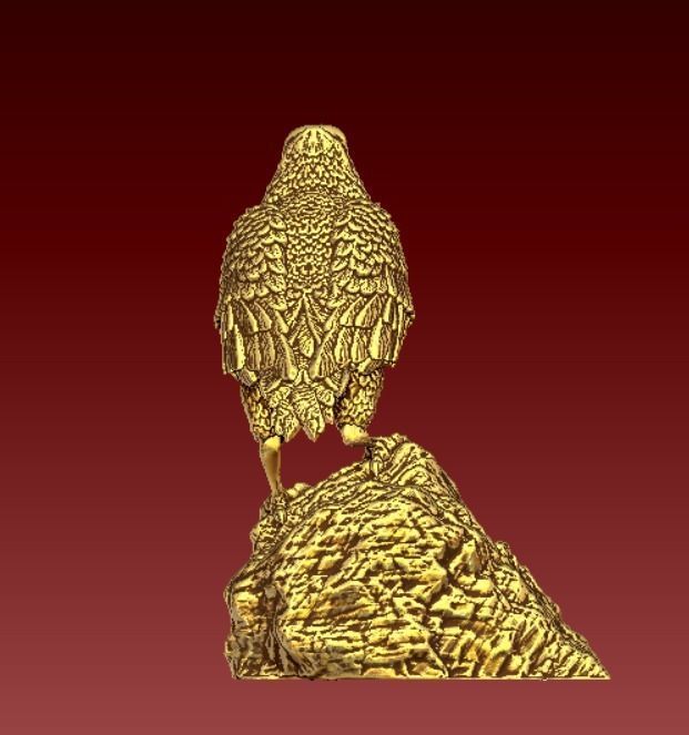 Crow miniature  3D print model_4