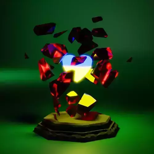 Heart in Gem beat animation 3D model