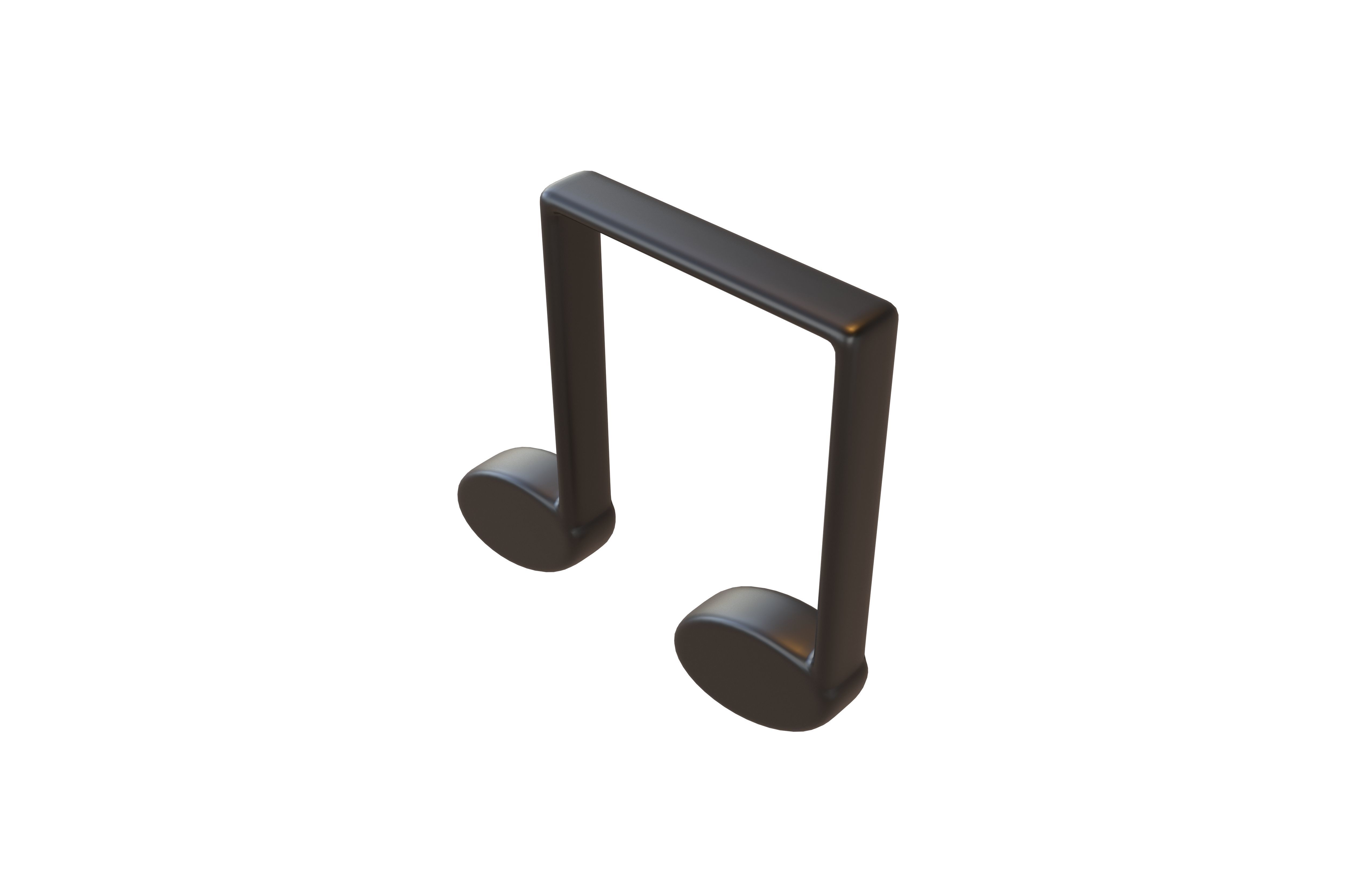 Musical Note Symbol V1 Pack Vol 1 Low-poly 3D model_45