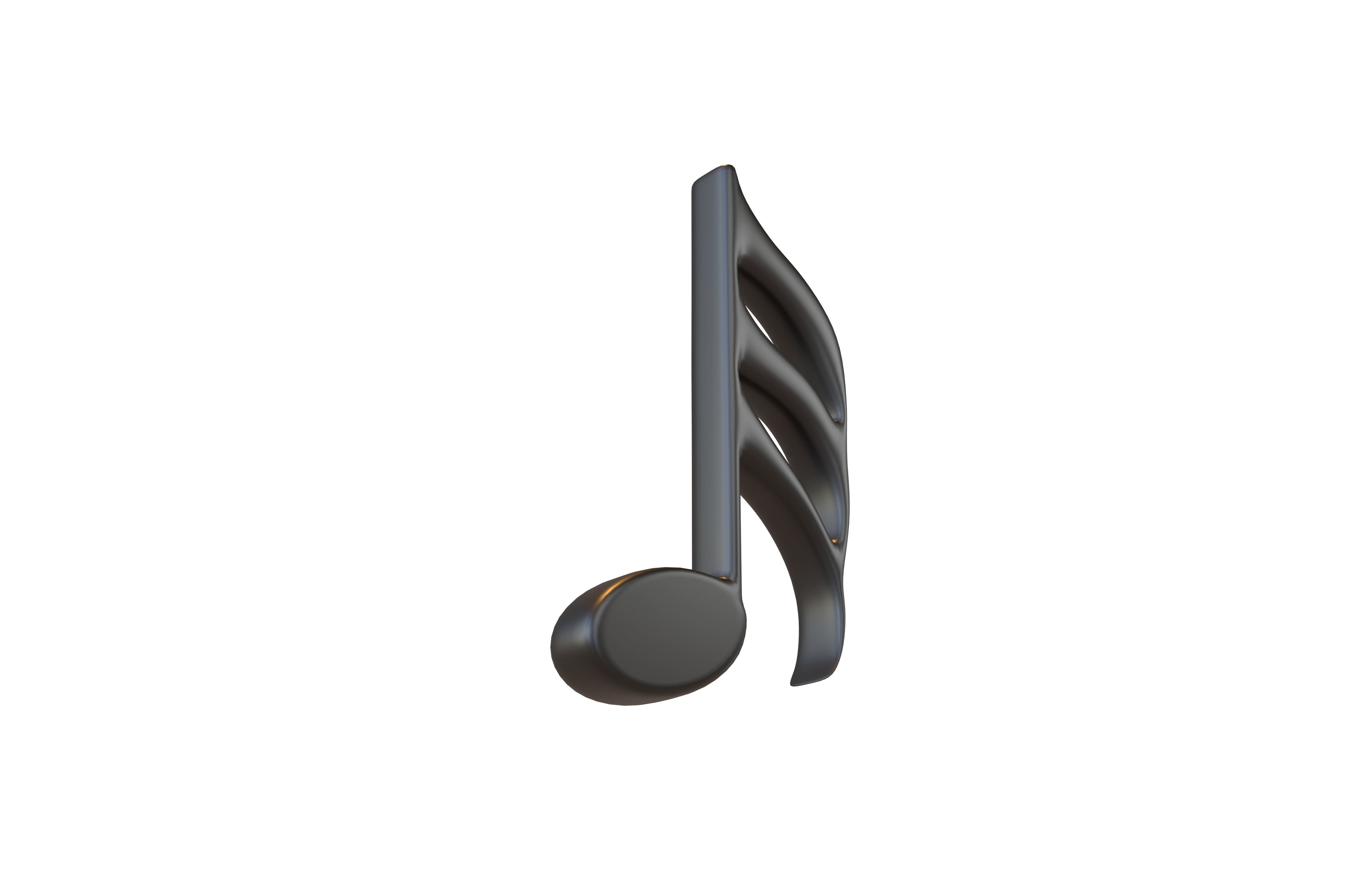 Musical Note Symbol V1 Pack Vol 1 Low-poly 3D model_96