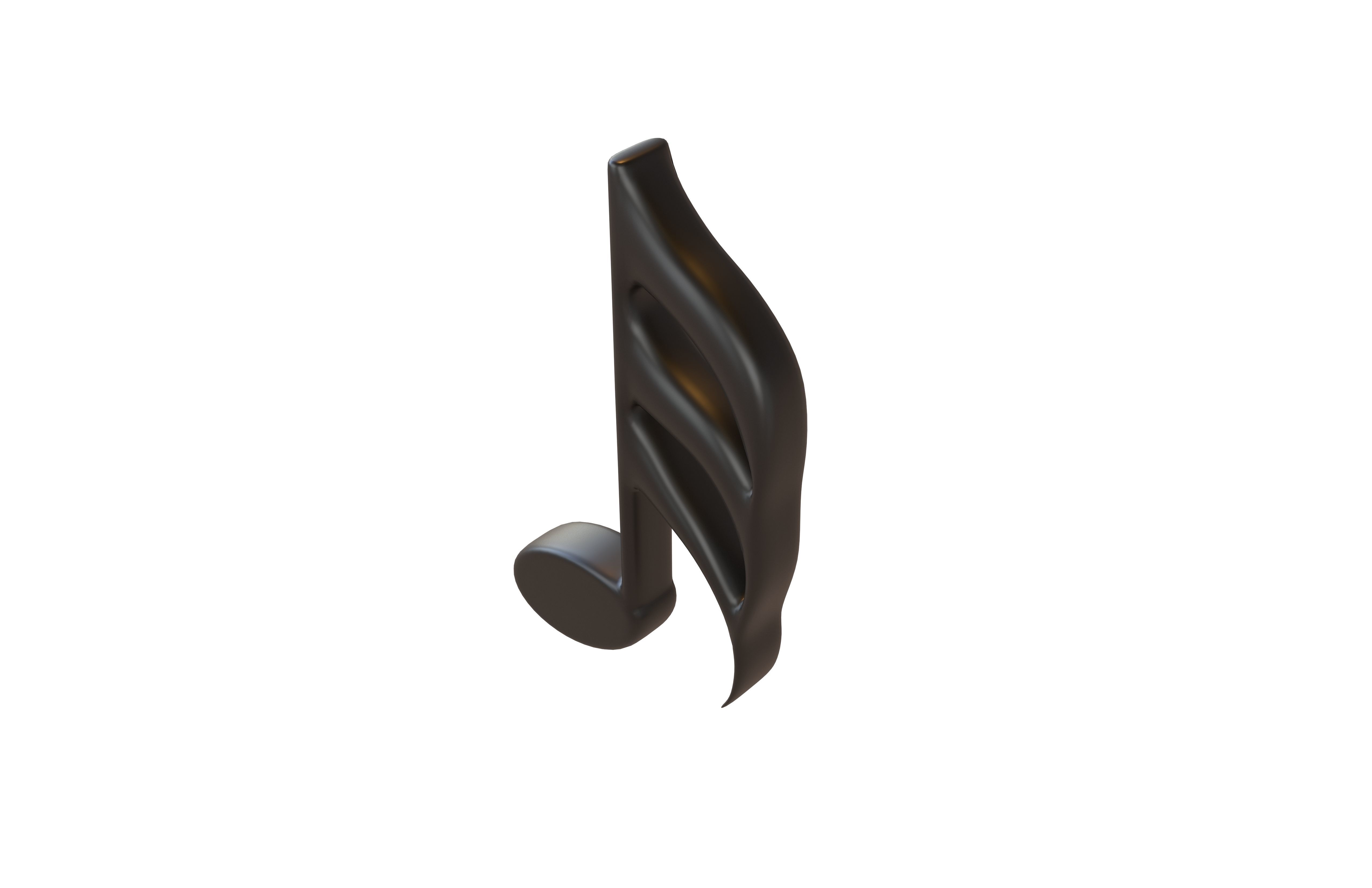 Musical Note Symbol V1 Pack Vol 1 Low-poly 3D model_91
