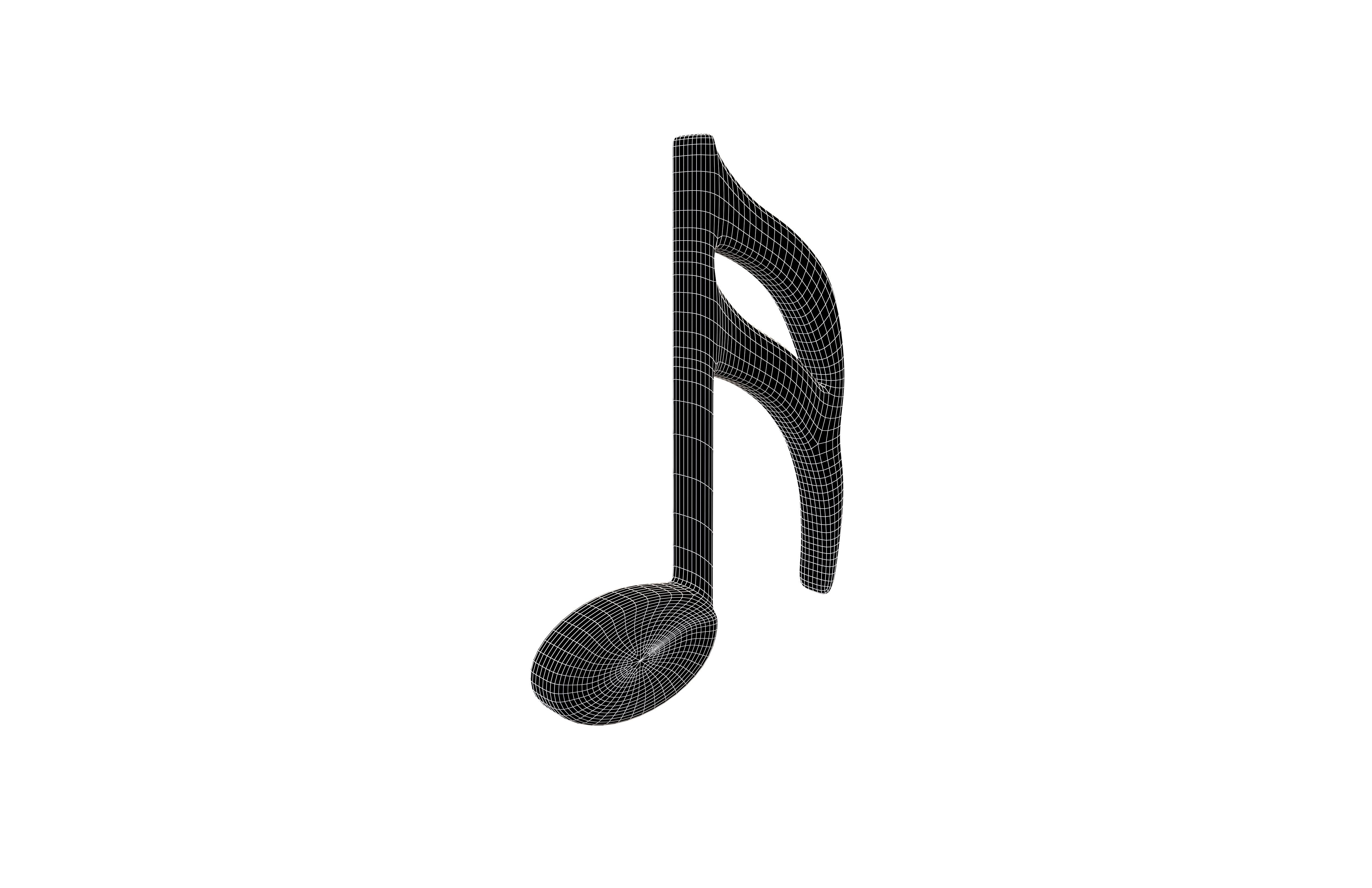 Musical Note Symbol V1 Pack Vol 1 Low-poly 3D model_59