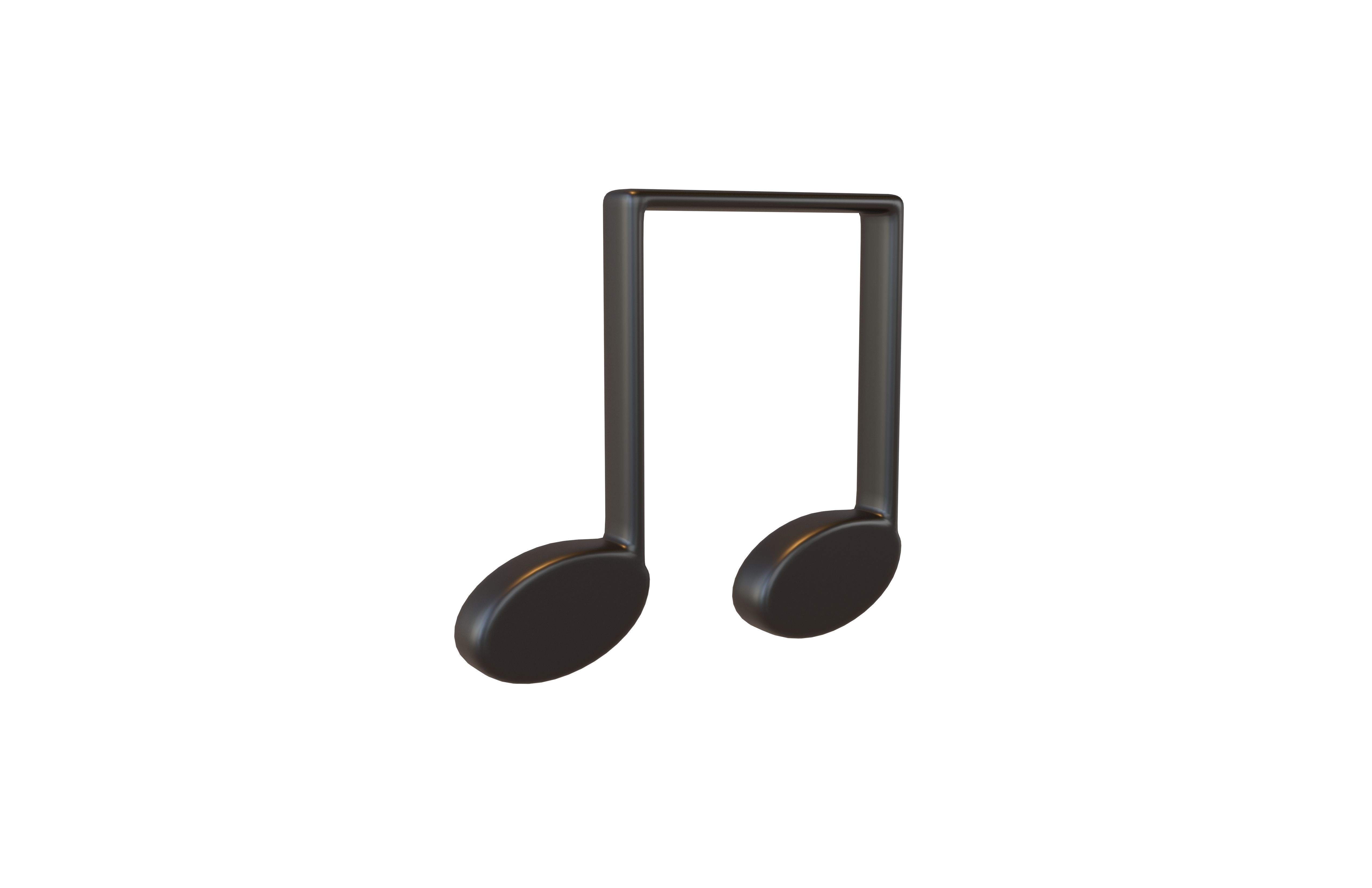 Musical Note Symbol V1 Pack Vol 1 Low-poly 3D model_18