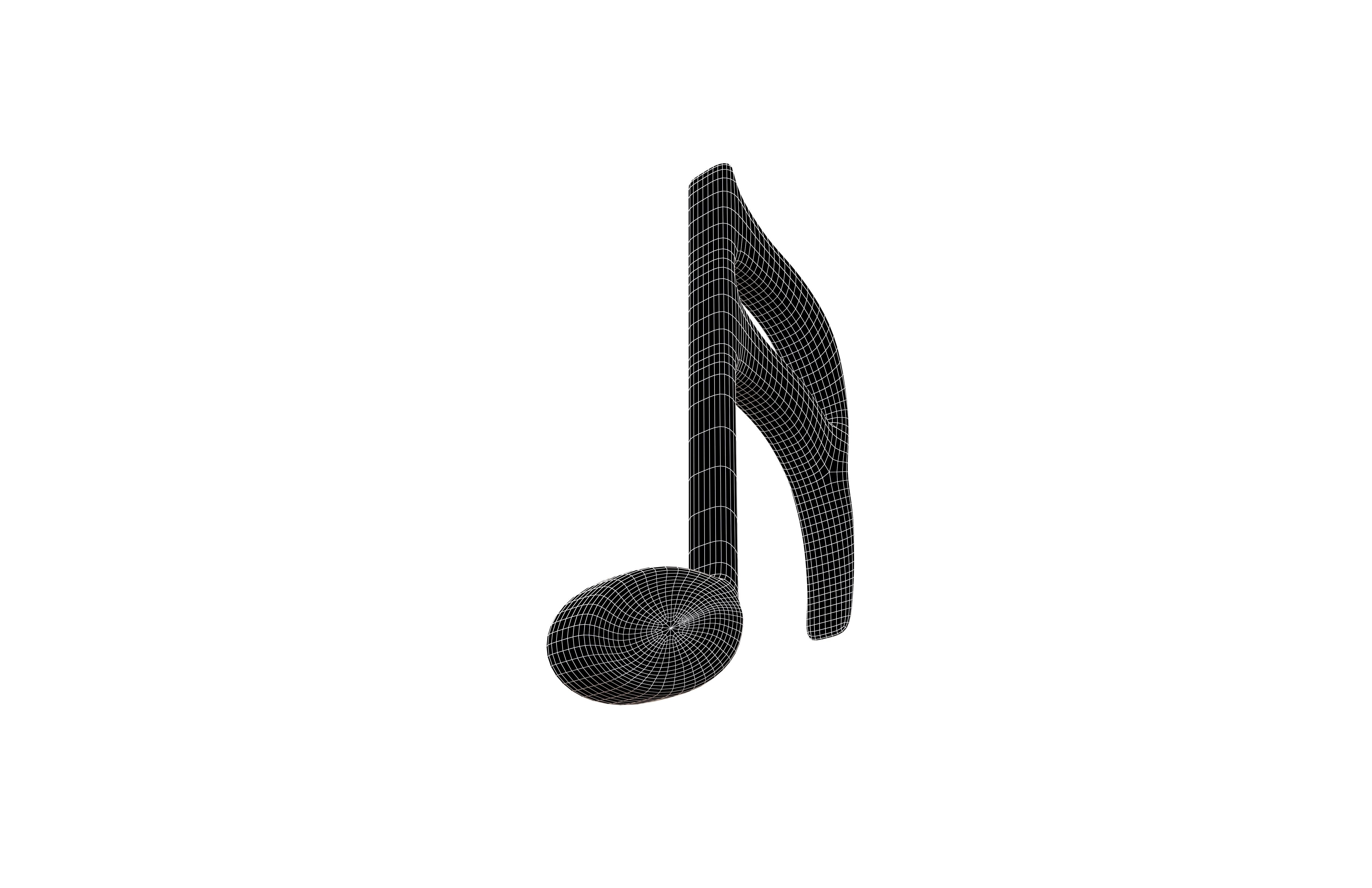Musical Note Symbol V1 Pack Vol 1 Low-poly 3D model_90
