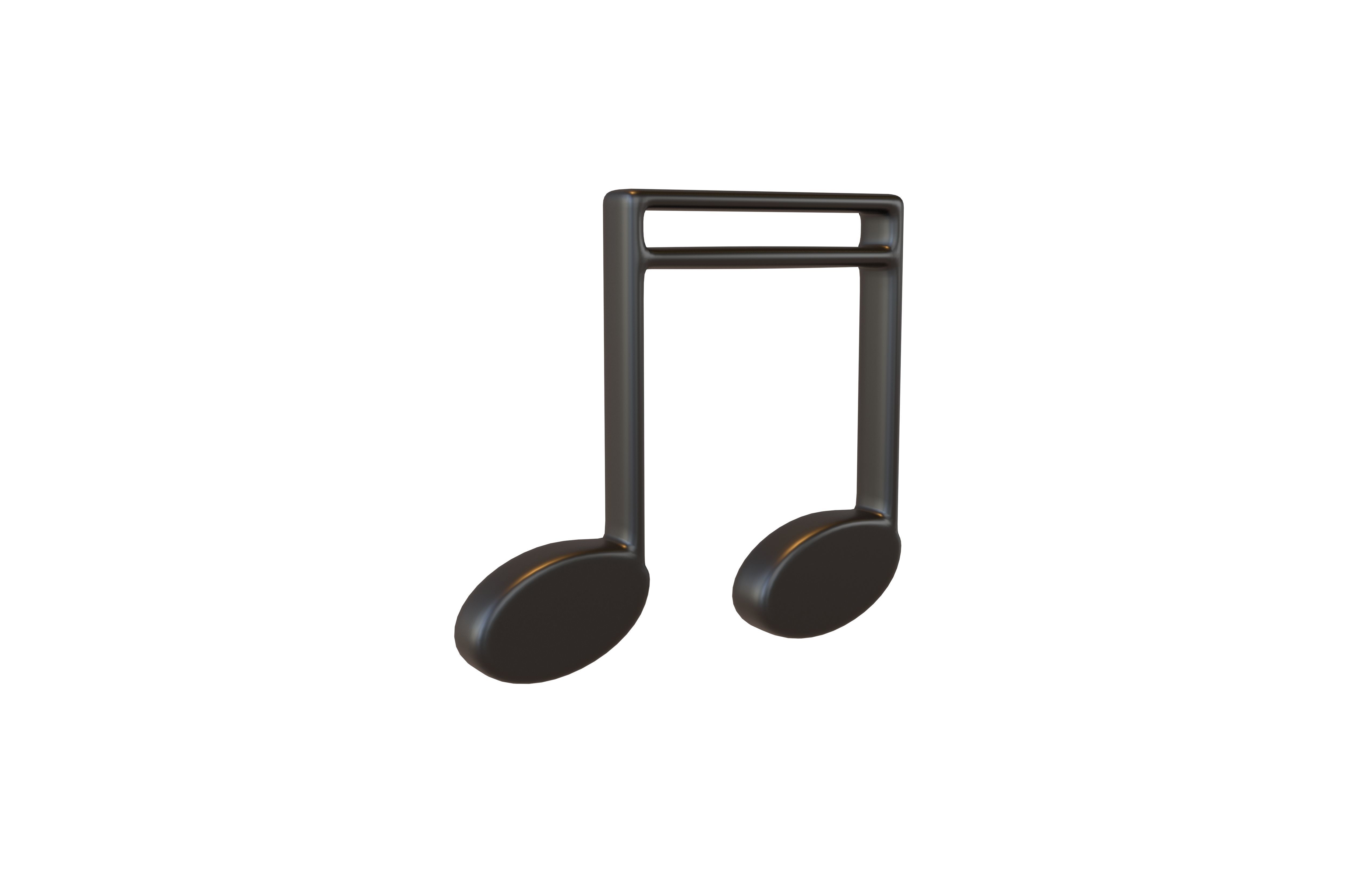 Musical Note Symbol V1 Pack Vol 1 Low-poly 3D model_32