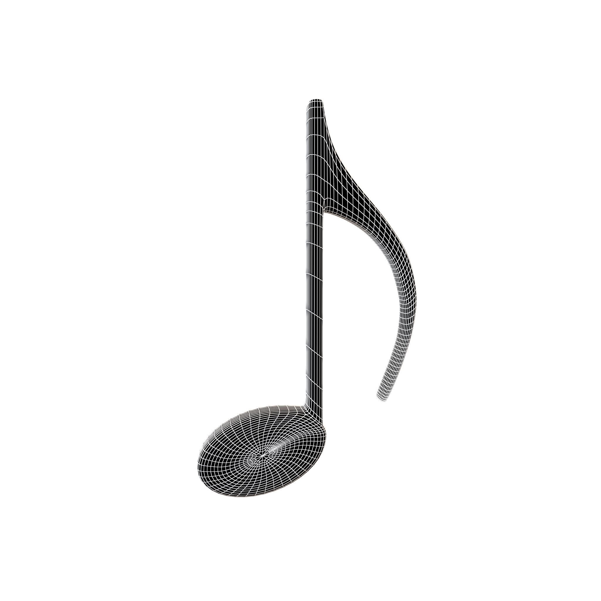 Musical Note Symbol V1 Pack Vol 1 Low-poly 3D model_41