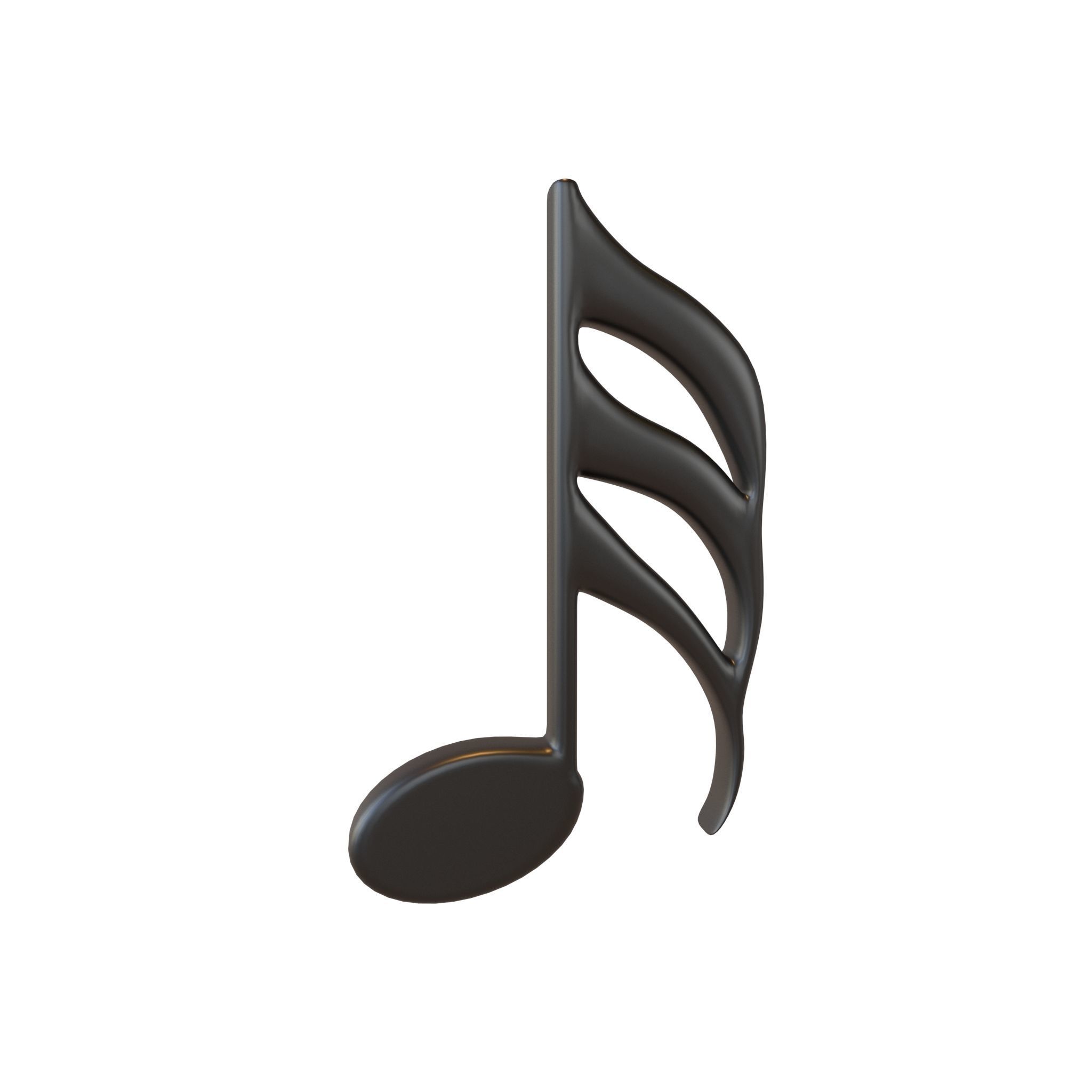 Musical Note Symbol V1 Pack Vol 1 Low-poly 3D model_5