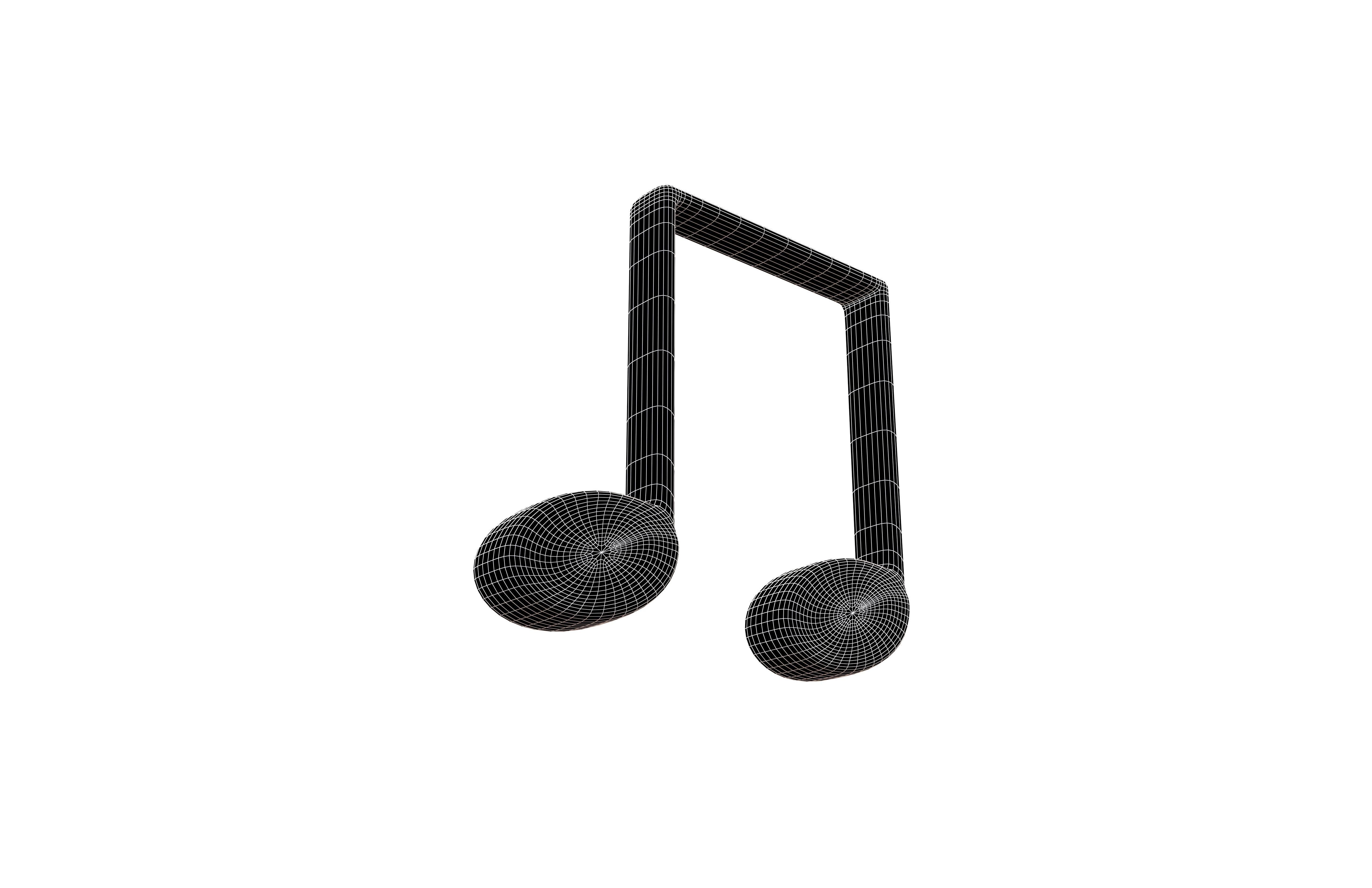 Musical Note Symbol V1 Pack Vol 1 Low-poly 3D model_85